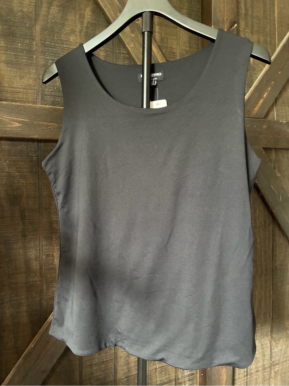 Vince Black Sleeveless Scoop Chemise